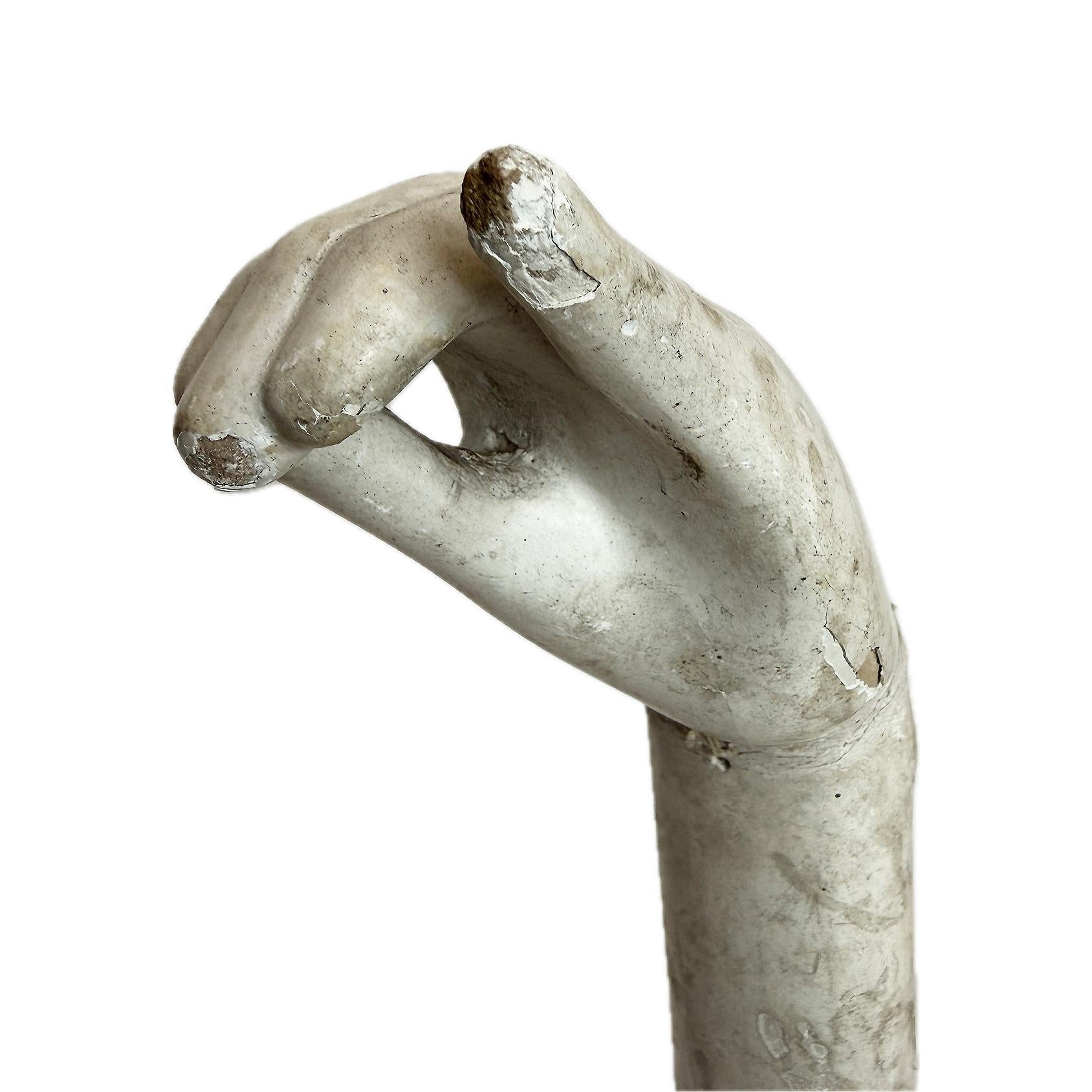 Fragment de main de marionnette Bunraku, Wood, Japon, période Meiji en vente 1