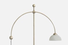 Bünte & Remmler, Floor Lamp, Nickel, Glass, Germany, 1920s