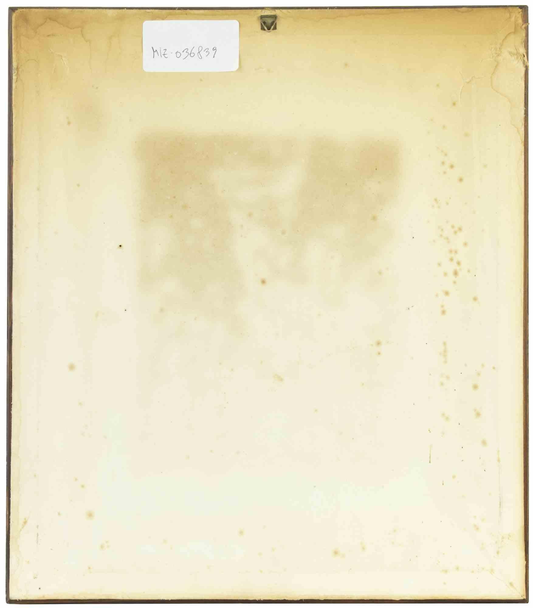 Uomo con pipa - Dipinto dei fratelli Buntoon - Anni '70 - Painting Astratto di Buntoon Brothers