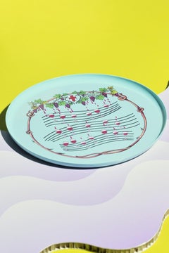 Bon appétit ! Plateau « Reppublica Italiana » en aluminium thermolaqué, par Altreforme