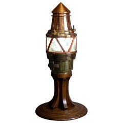 Antique Buoy Light on Stand