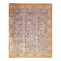 Tapis & Kilim's - Tapis en laine bleu et beige Burano