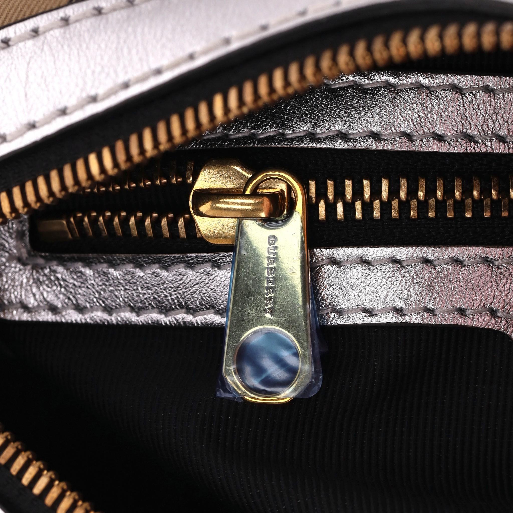 Burberry 1983 Nova Check Chain Link Bowling Bag For Sale 5