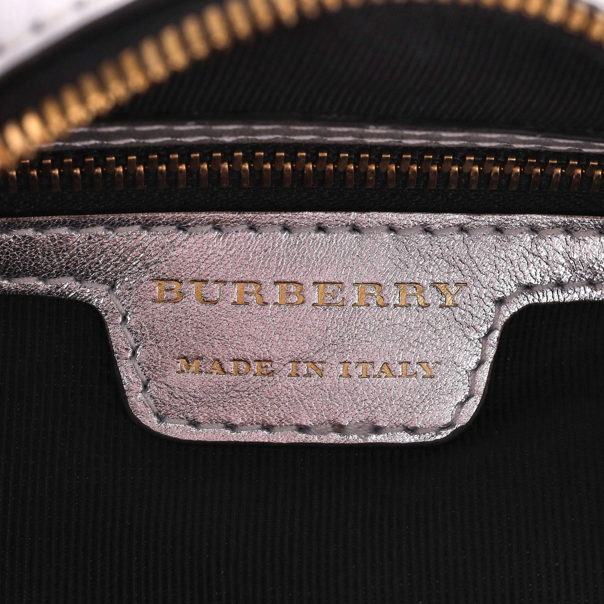 Burberry 1983 Nova Check Chain Link Bowling Bag For Sale 6