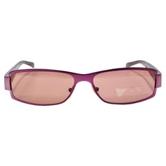 Vintage Burberry 1990's Pink Rectangular Sunglasses