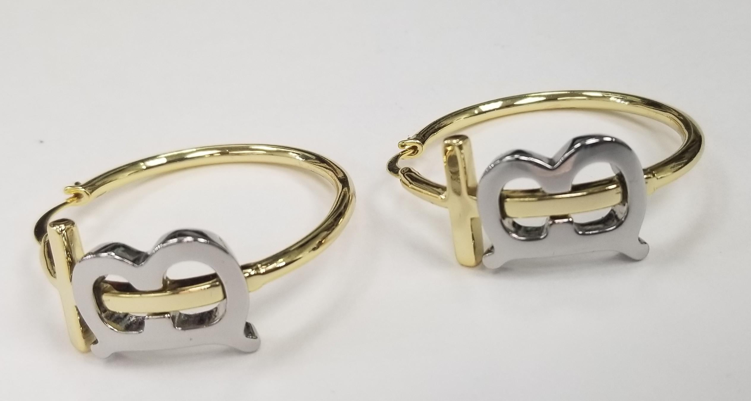 burberry hoop earrings