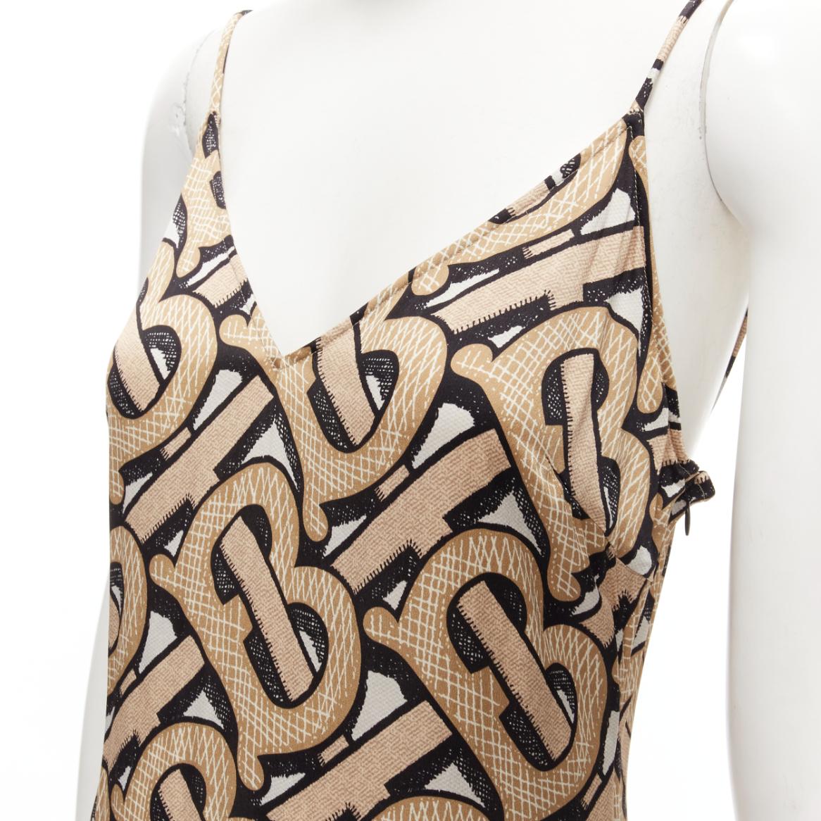 BURBERRY 2020 Riccardo Tisci 100% silk TB Monogram spaghetti slip dress IT38 XS
Reference: LNKO/A02053
Brand: Burberry
Designer: Riccardo Tisci
Collection: Summer Monogram TB
Material: 100% Silk
Color: Brown
Pattern: Monogram
Closure: Zip
Made in: