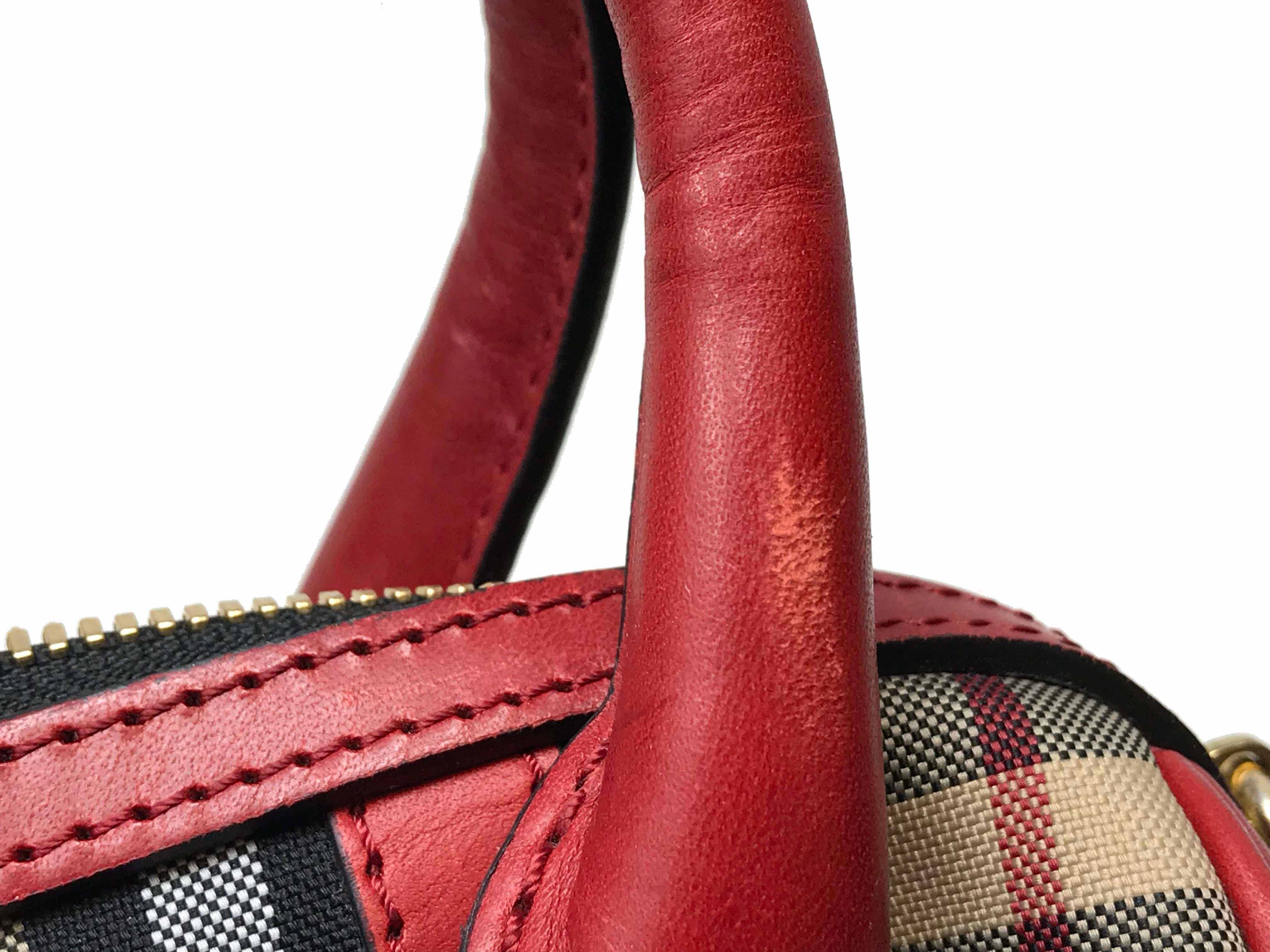 Burberry 3925930 Small Alchester Beige Red Ladies Handbag Purse 2