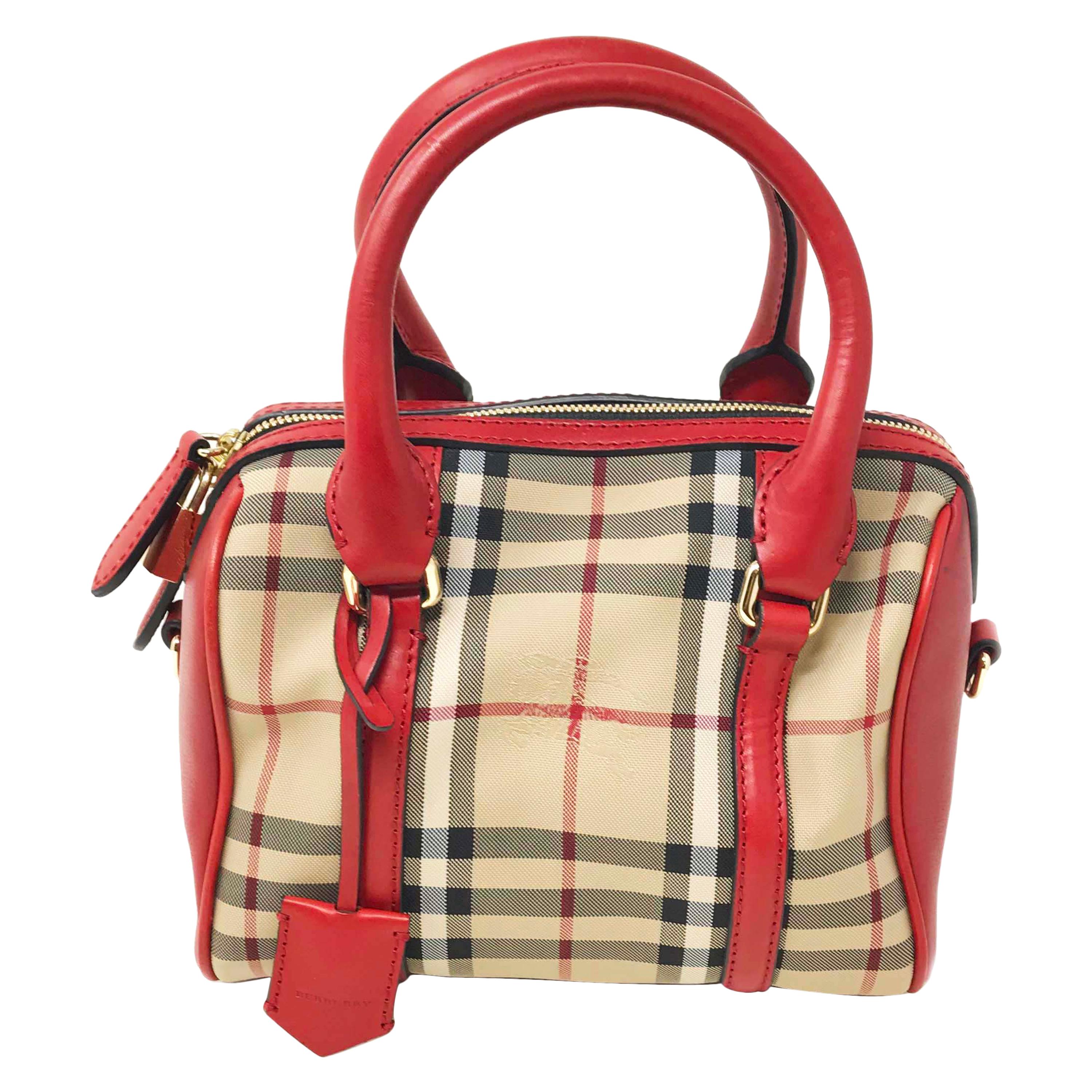 Burberry 3925930 Small Alchester Beige Red Ladies Handbag Purse