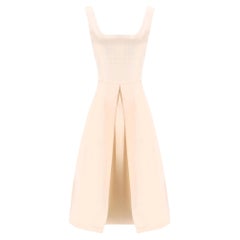 Burberry A-Line Silk Midi Dress
