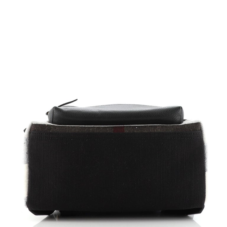Burberry Abbeydale Backpack House Check Canvas and Leather Medium Burberry Abbeydale Backpack House Check Canvas and Leather Medium