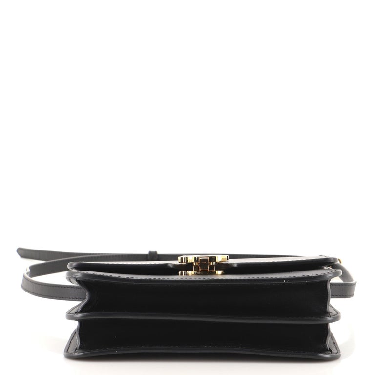 Burberry Albion TB Flap Bag Leather Small at 1stDibs