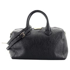 Burberry Alchester Bowlingtasche Heritage Genarbtes Leder Medium