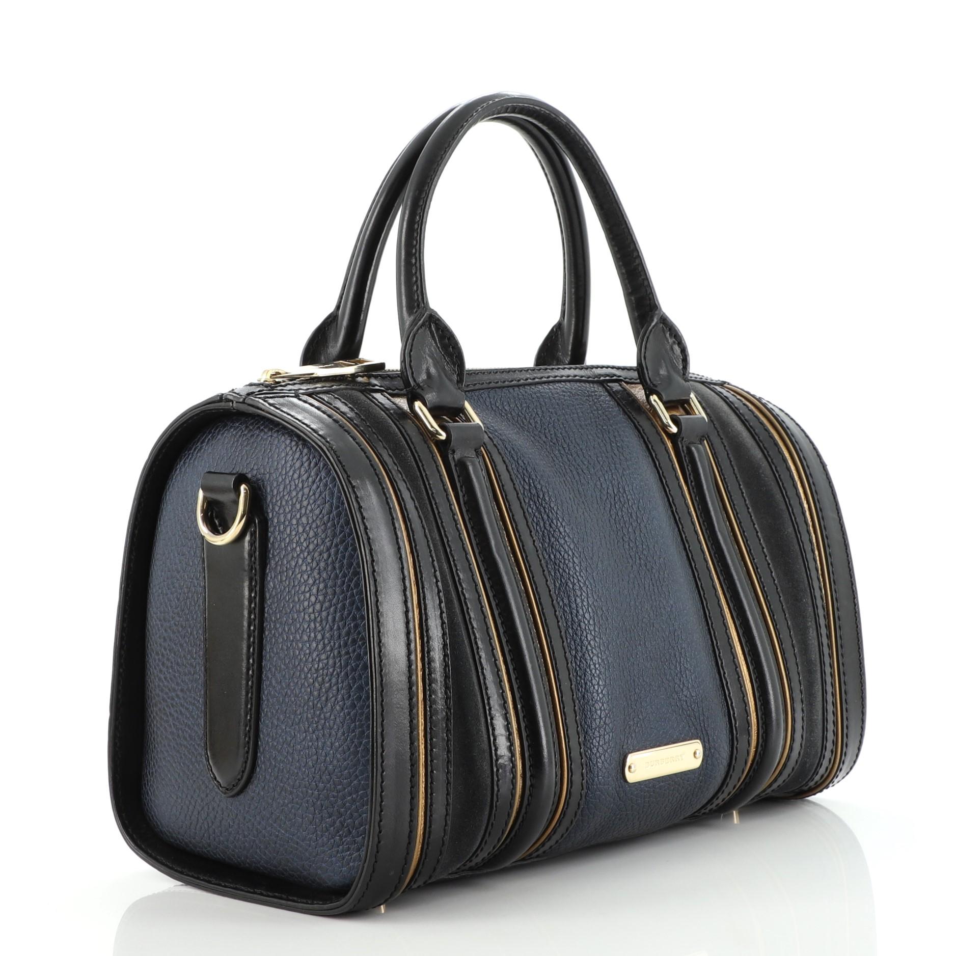 Burberry Alchester Bowlingtasche aus Leder Medium (Schwarz)
