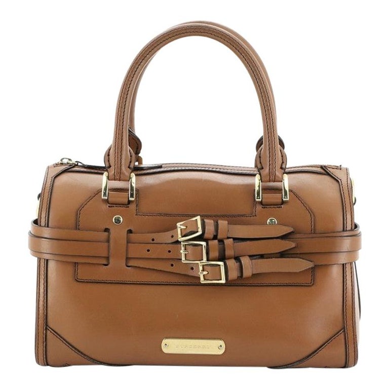 Burberry Alchester Bridle Bowling Bag Leather Medium at 1stDibs