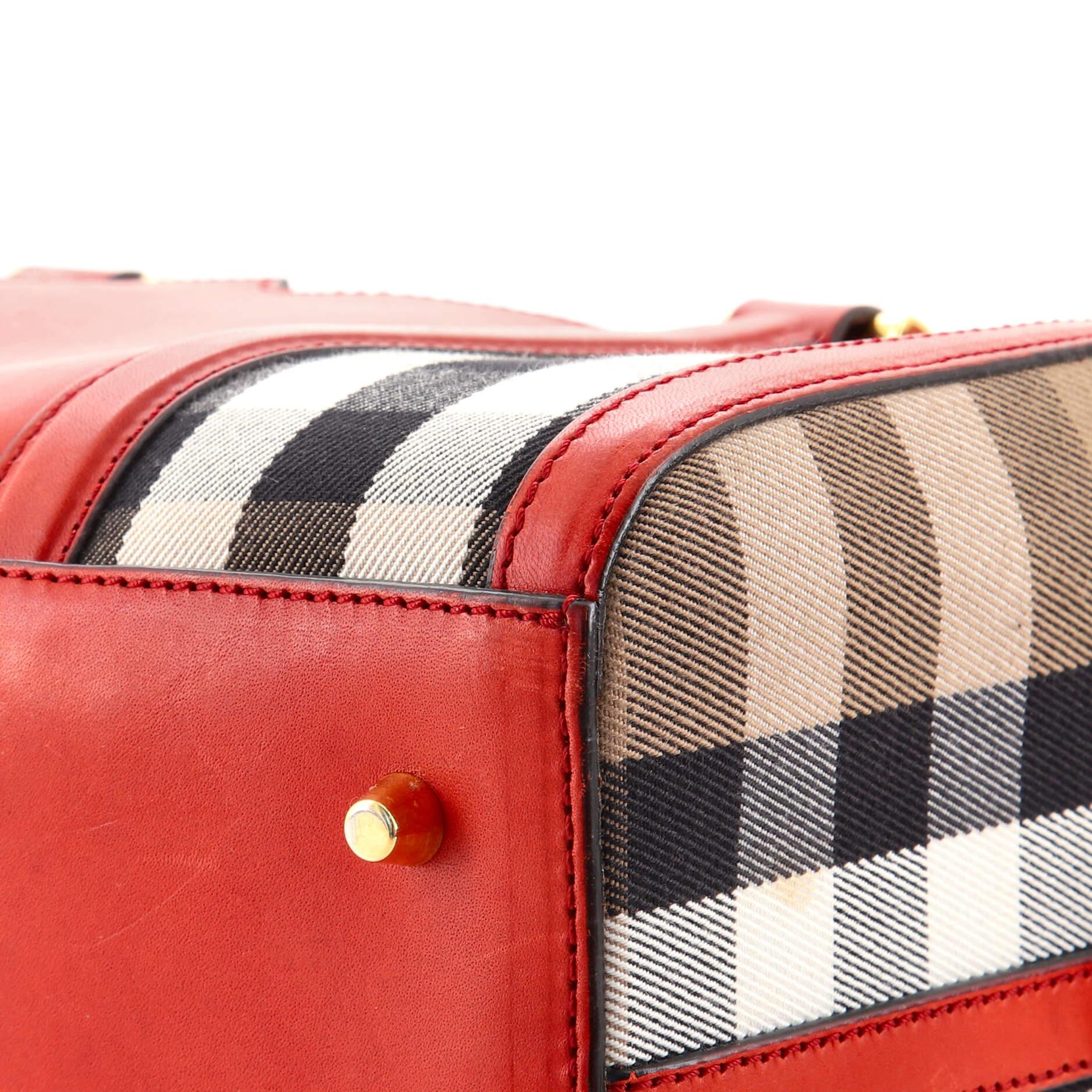 Burberry Alchester Convertible Satchel House Check and Leather Medium 2