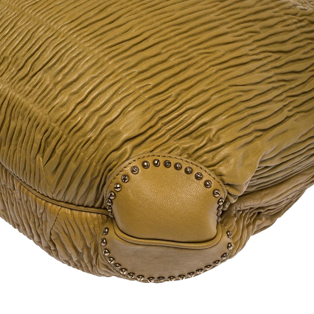 Burberry Amber Leather Studded Hadwin Hobo 3