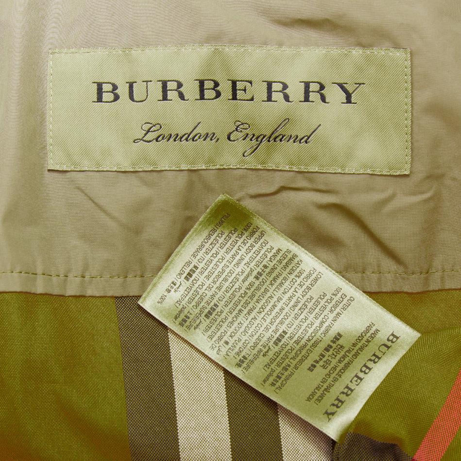BURBERRY Gabardina Amberford de nailon con tafetán House Check forrada con capucha IT38 XS en venta 4