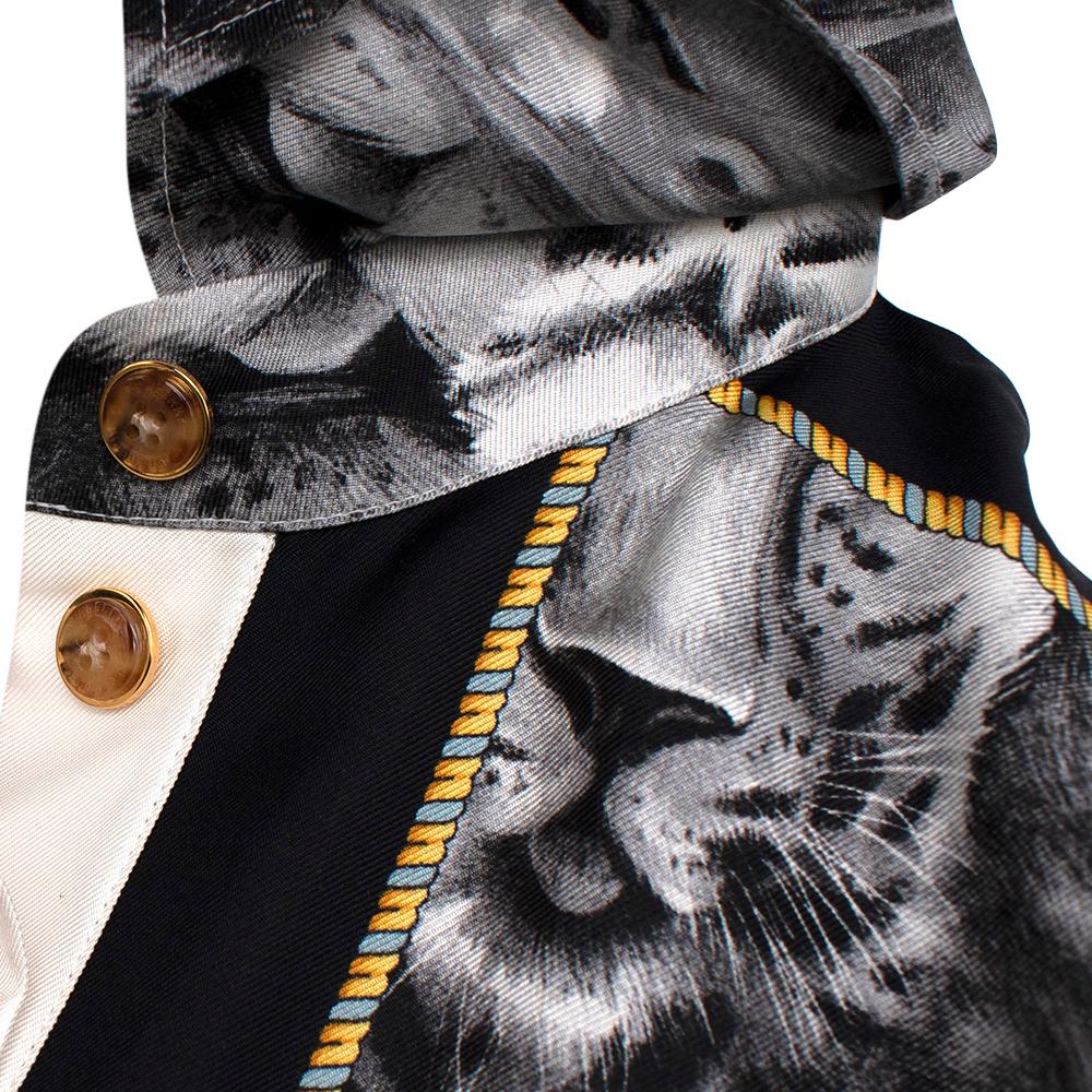 Burberry Animalia Bodysuit mit Schalmuster und Schalbesatz - Größe XS 2