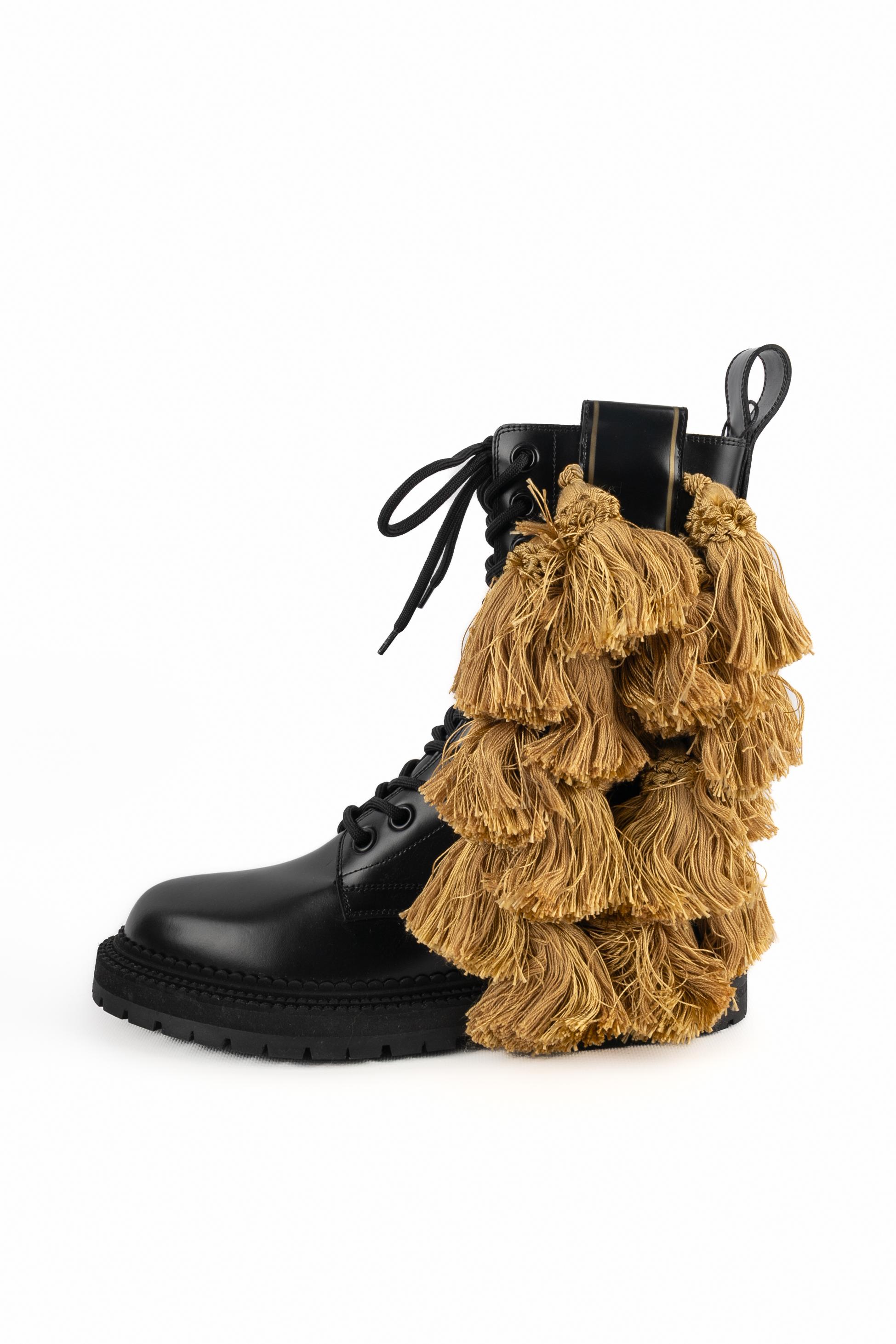 Black Burberry ankle boots Fall 2016 For Sale