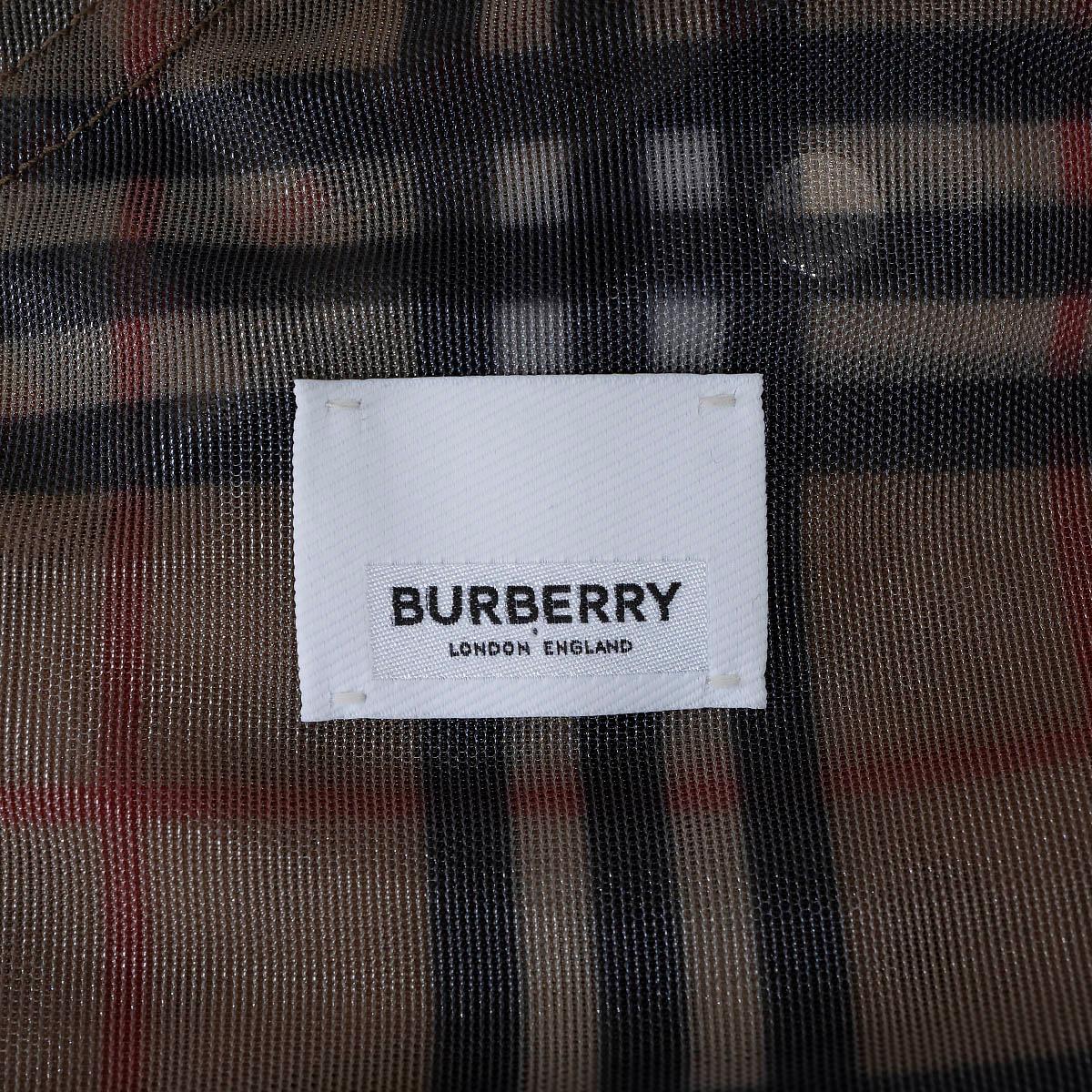 BURBERRY Archive Beige mesh 2021 VINTAGE CHECK Coat Jacket 6 XS For Sale 3