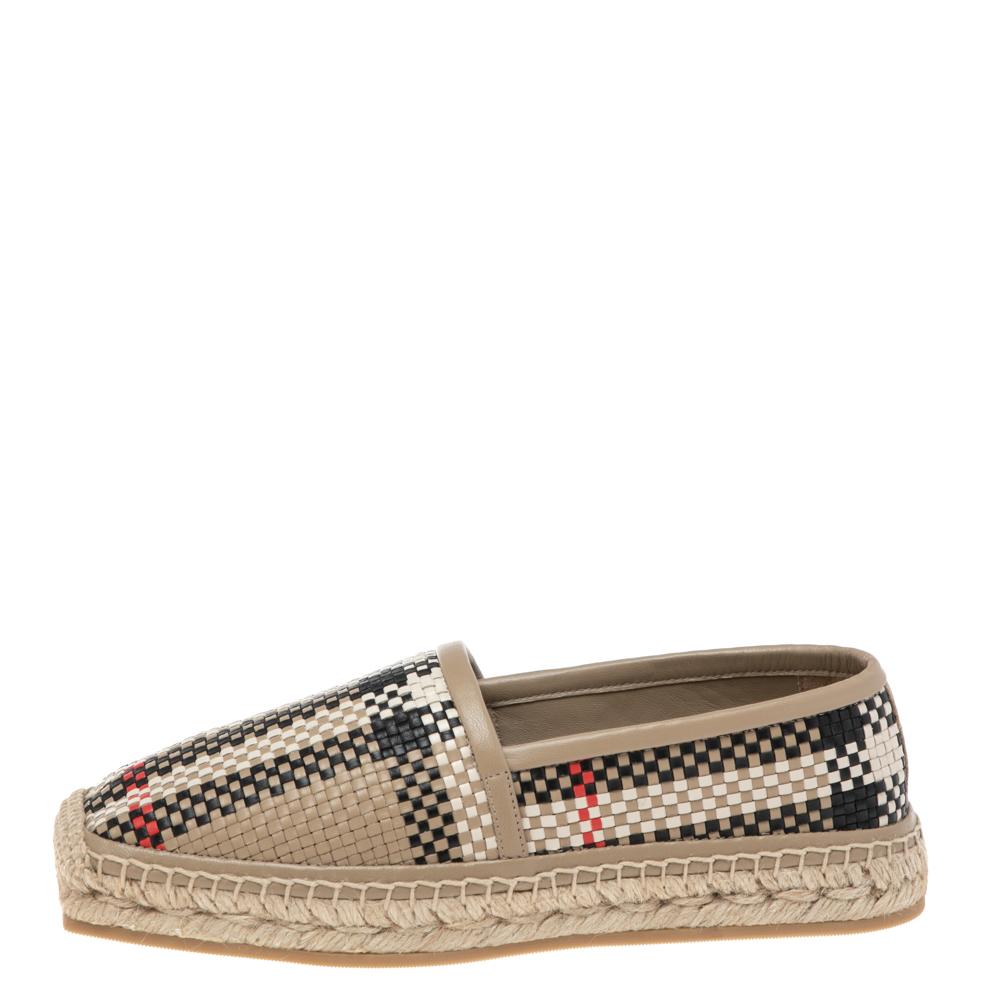 Burberry espadrille flats on sale