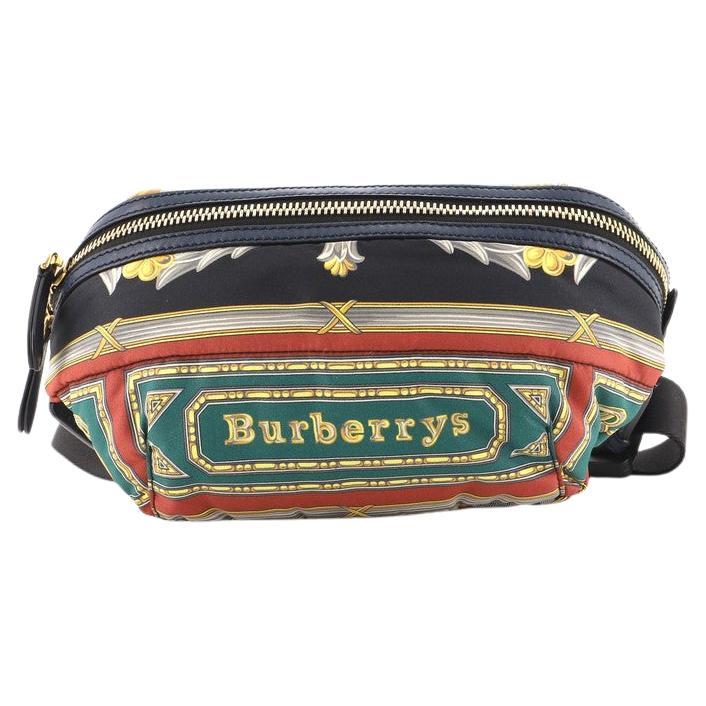 Burberry Archive Scarf Waist Bag Printed Nylon For Sale at 1stDibs