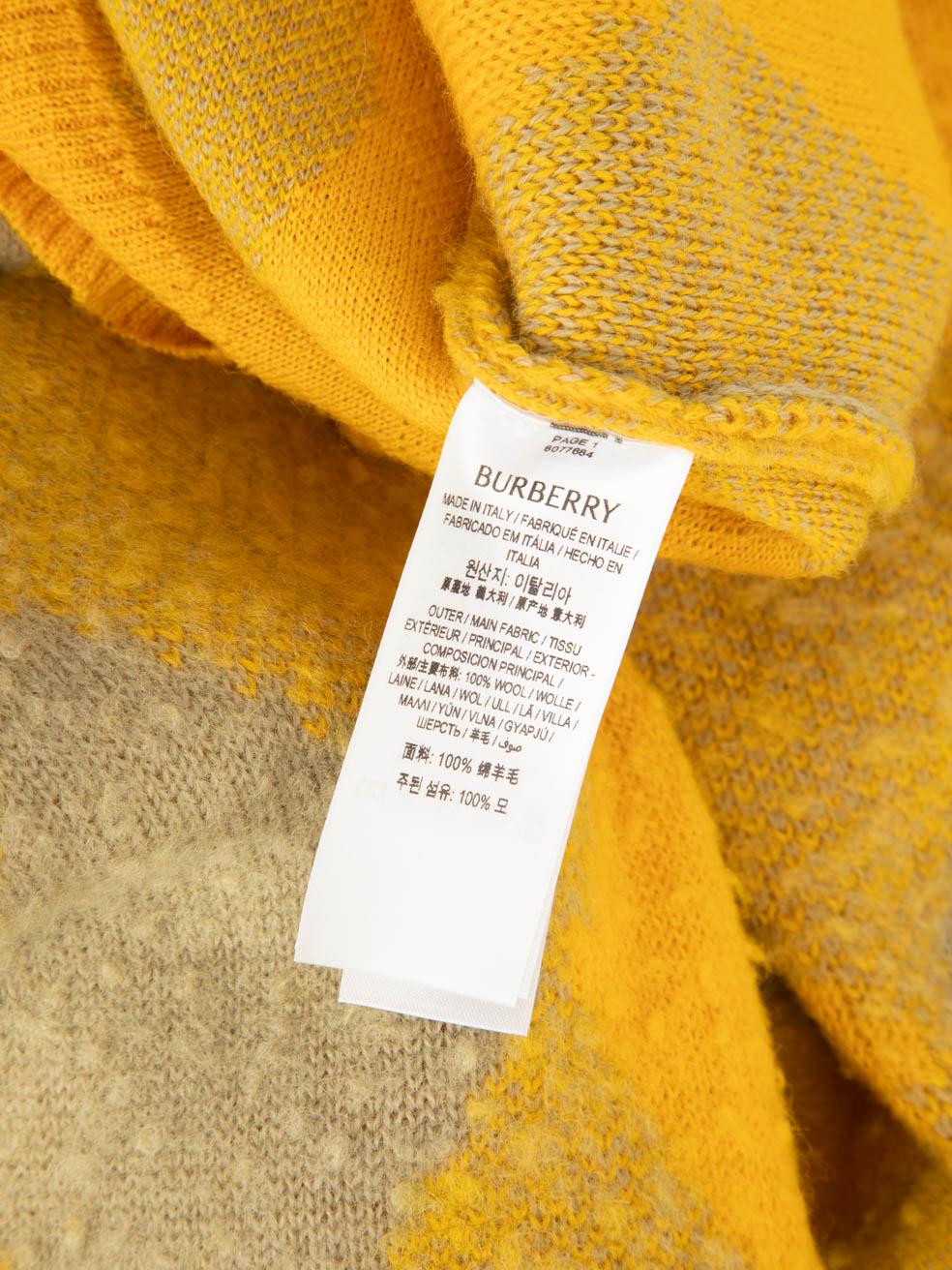 Burberry Argyle Jacquard Knit Wool Cardigan Size M 1