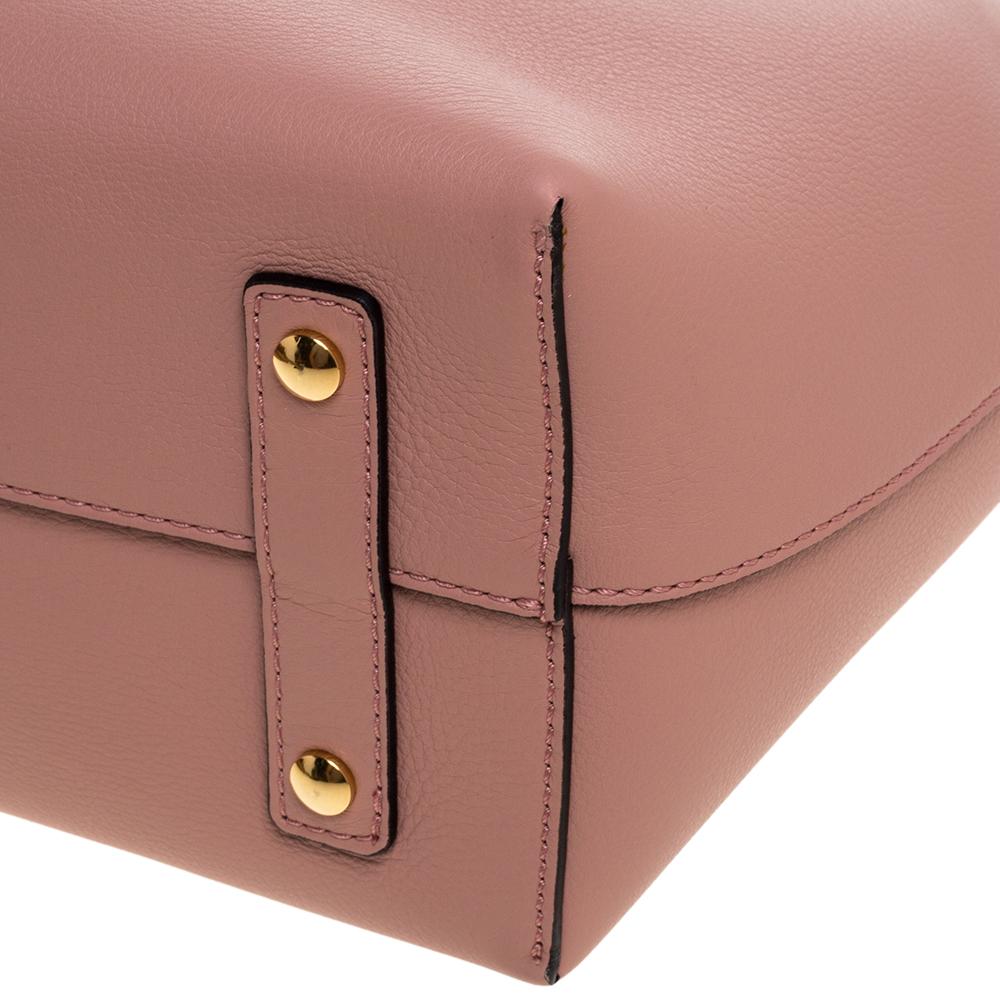 Burberry Ash Rose Pink Leder Small Belt Tote 5