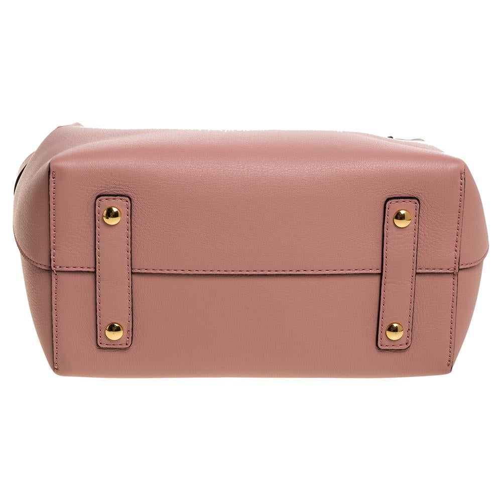 Burberry Ash Rose Pink Leder Small Belt Tote Damen