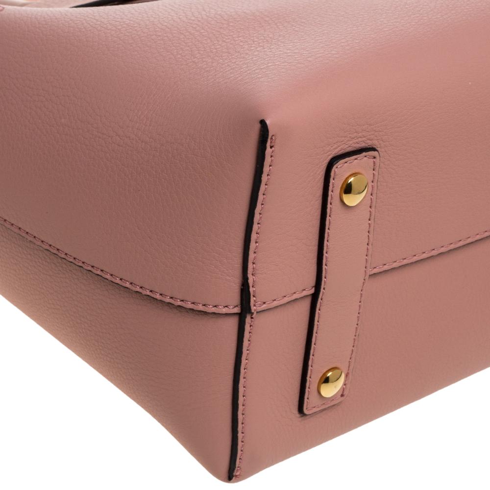 Burberry Ash Rose Pink Leder Small Belt Tote 4