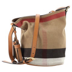 Burberry Ashby Tasche House Kariertes Segeltuch Mini