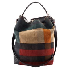 Burberry Ashby Bag Mega Check Canvas Medium