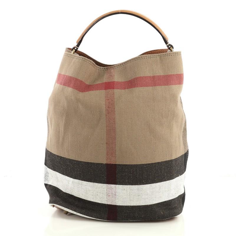 burberry ashby bag house check canvas medium