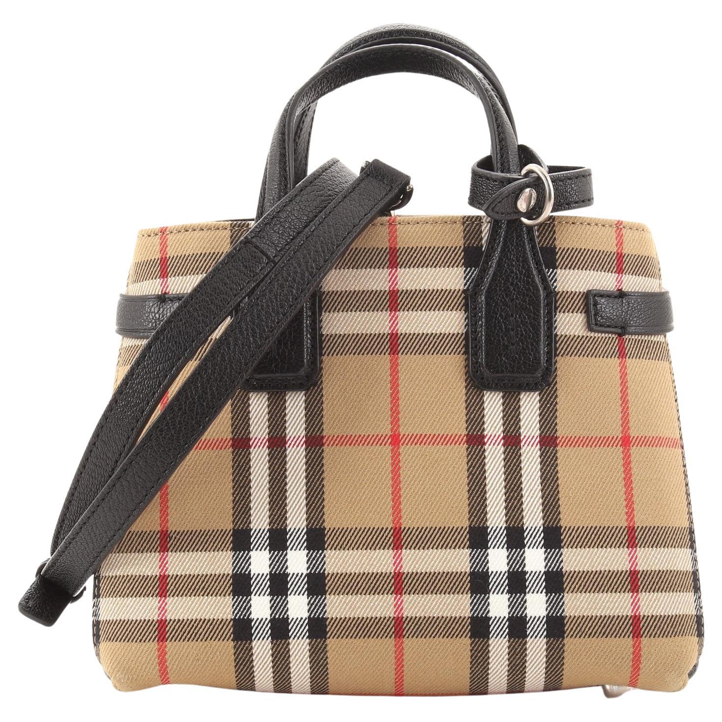 Burberry Banner Tote Vintage Check Canvas Baby at 1stDibs