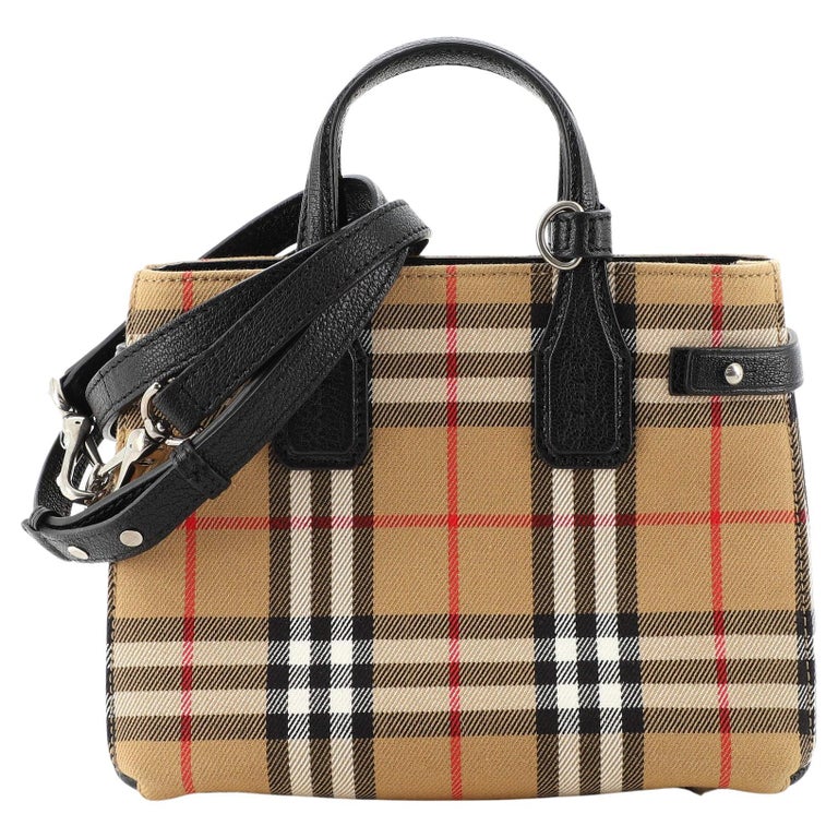Burberry Banner Tote Vintage Check Canvas Baby For Sale at 1stDibs