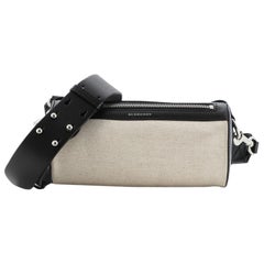 Burberry Barrel Crossbody Bag Canvas with Leather Small