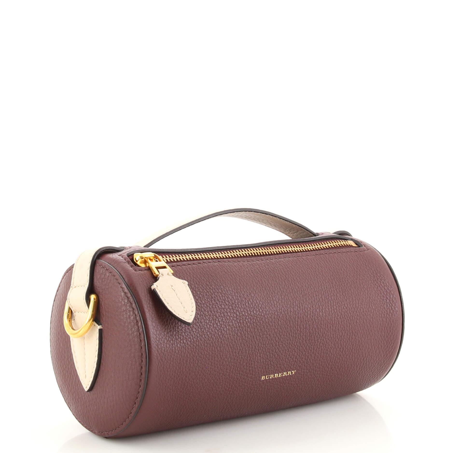 Burberry the leather barrel bag sale