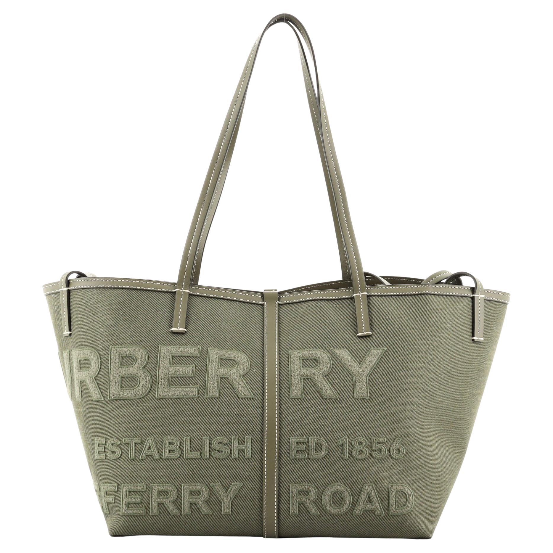 Vintage Burberry mini tote bag, handbag - Ruby Lane