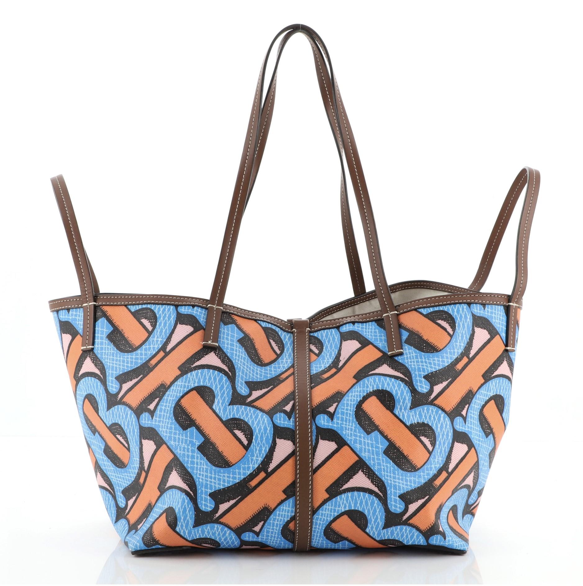 Burberry Beach Tote Monogram E Canvas Mini at 1stDibs burberry