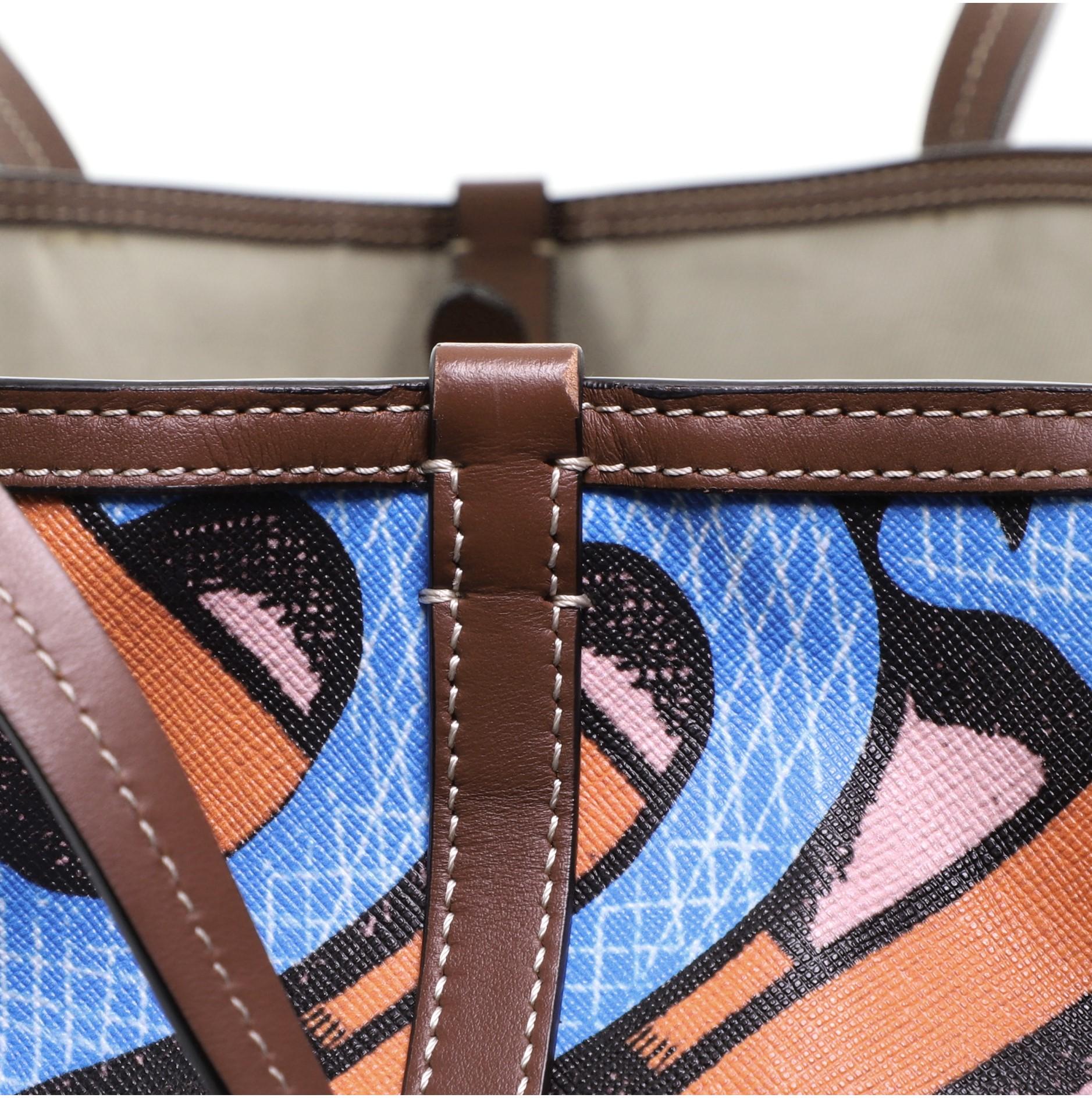Beach Tote Monogramm E-Canvas Mini von Burberry 3
