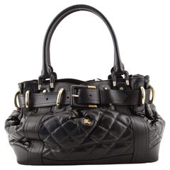 Burberry Beaton Bag Quilted Leather Large