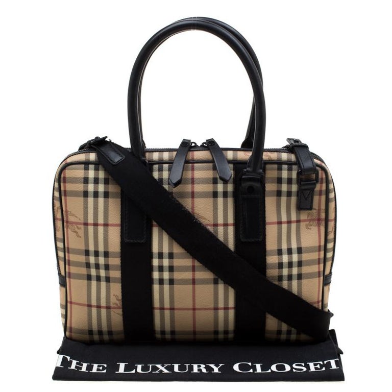 Burberry Beige/Black Haymarket Check PVC and Canvas Laptop Bag For Sale at  1stDibs | burberry laptop bag, burberry bag laptop, burberry laptop case