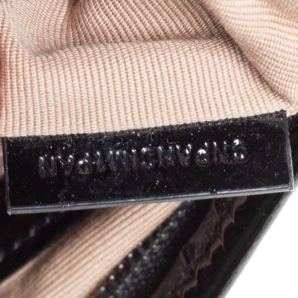 Burberry Beige/Black Nova Check Pvc and Patent Leather Crossbody Bag 3