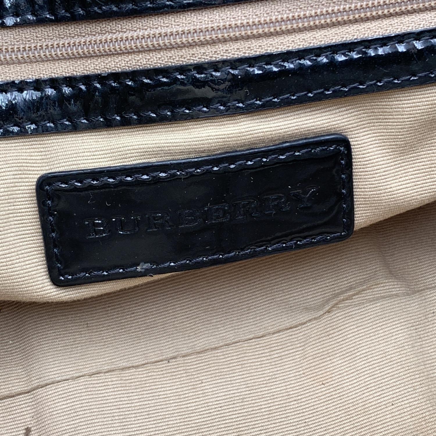 Burberry Beige Black Supernova Check Canvas Madison Bag 6