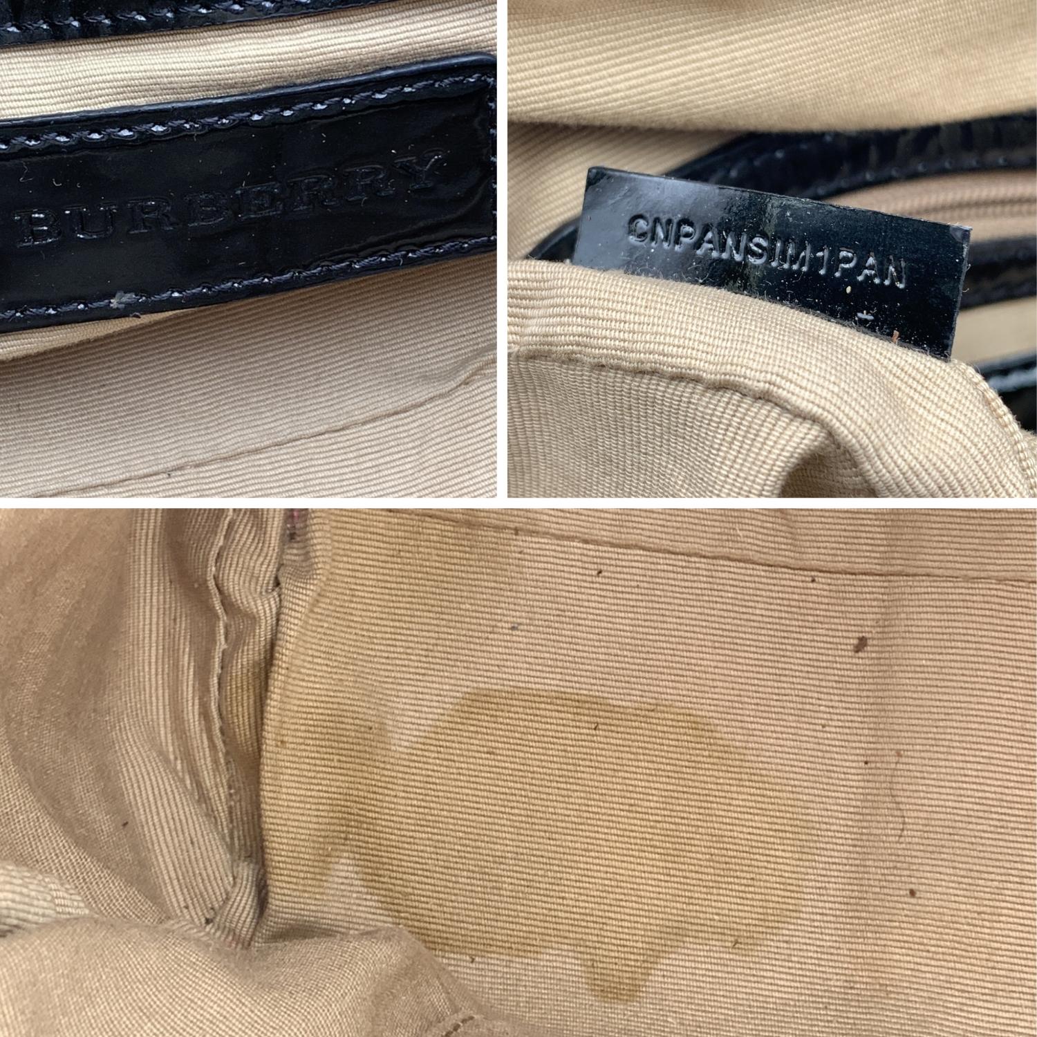 Burberry Beige Black Supernova Check Canvas Madison Bag 1