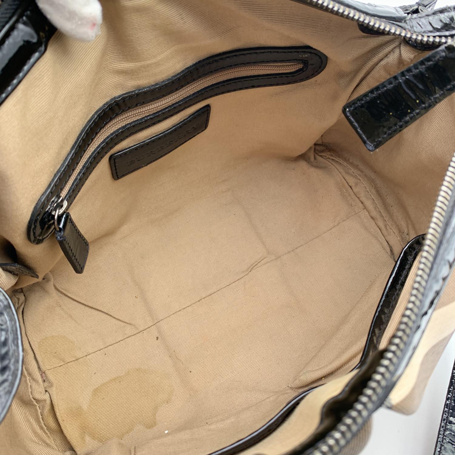Burberry Beige Black Supernova Check Canvas Madison Bag 2