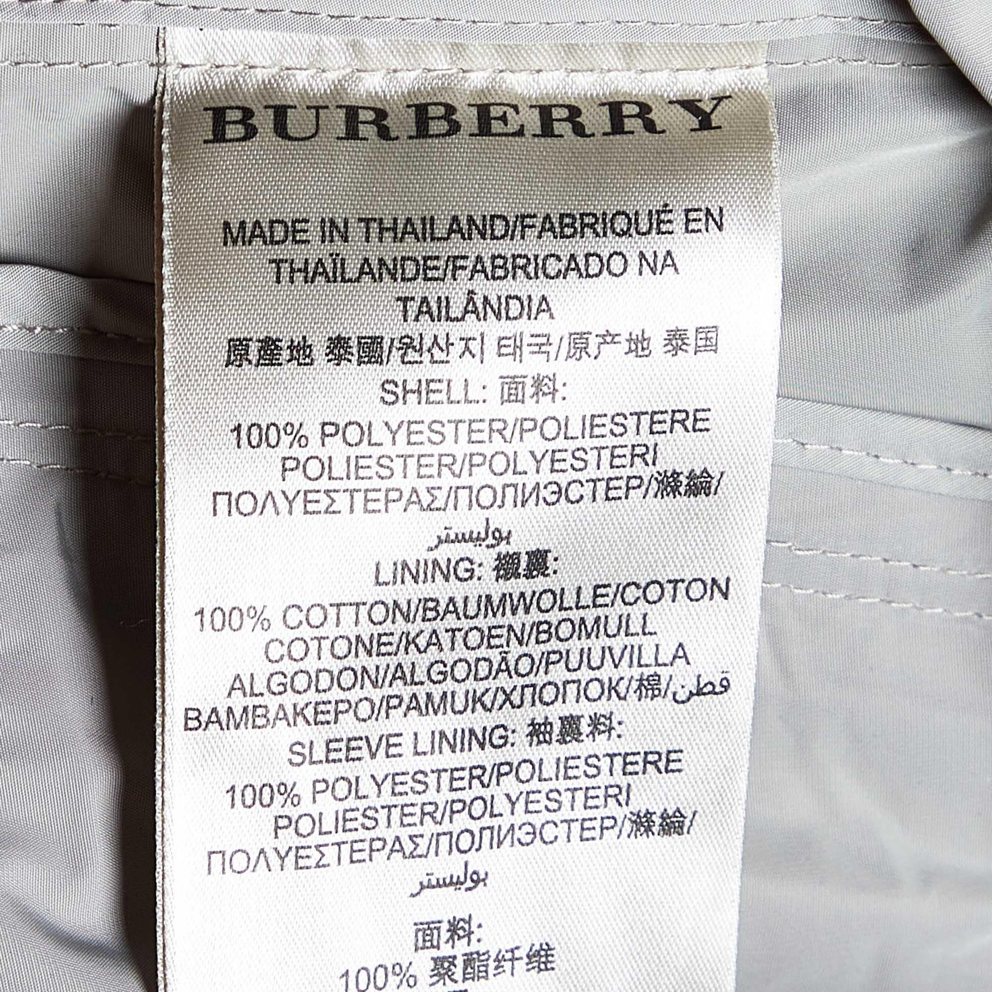 Men's Burberry Beige Bradford Zip Up Bomber Jacket S