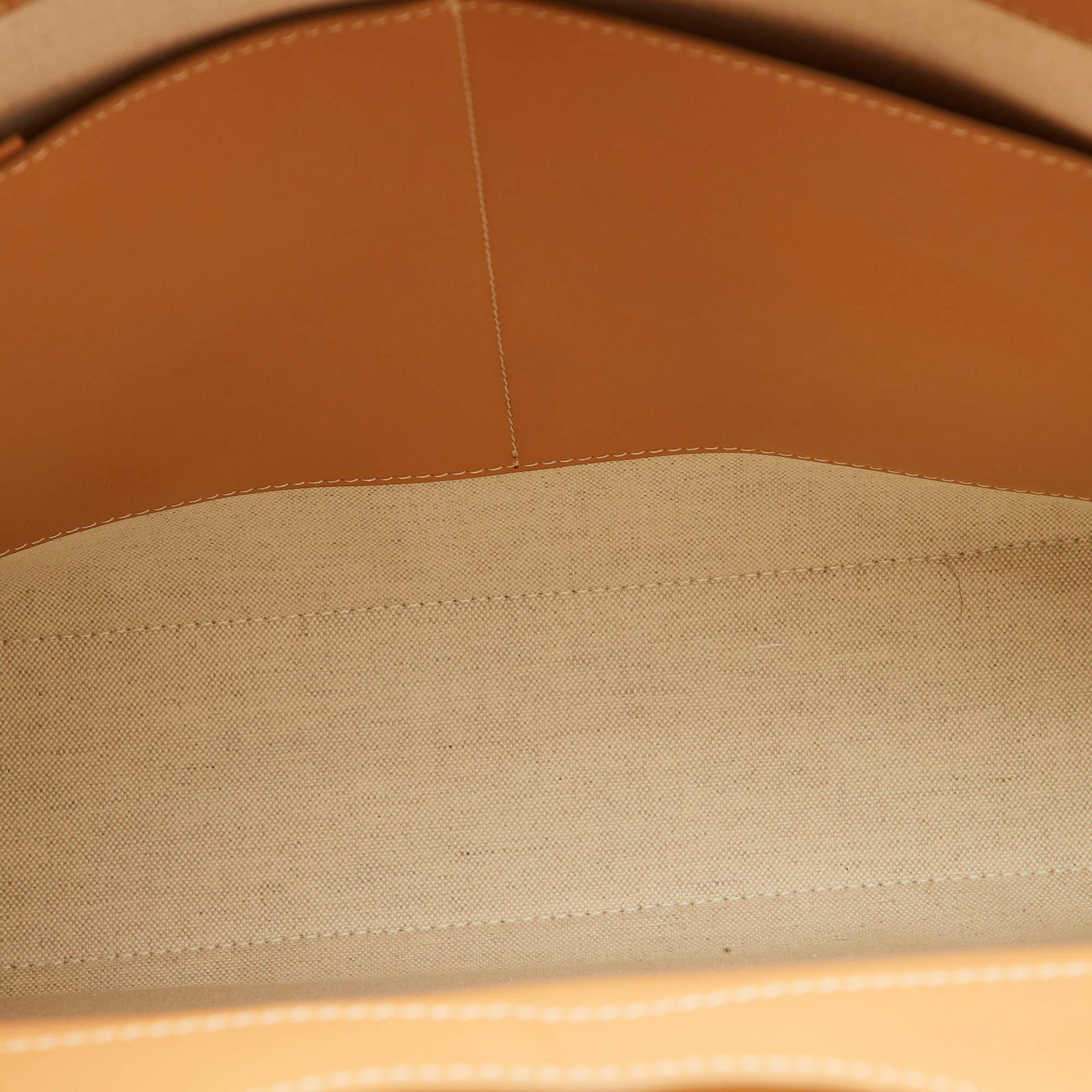 Burberry Beige Canvas and Leather Medium Pocket Bag 1