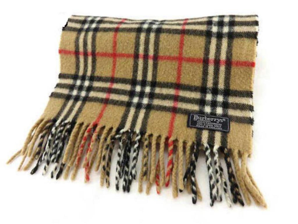 Burberry Beige Classic Nova Check 231395 Scarf/Wrap For Sale at 1stDibs